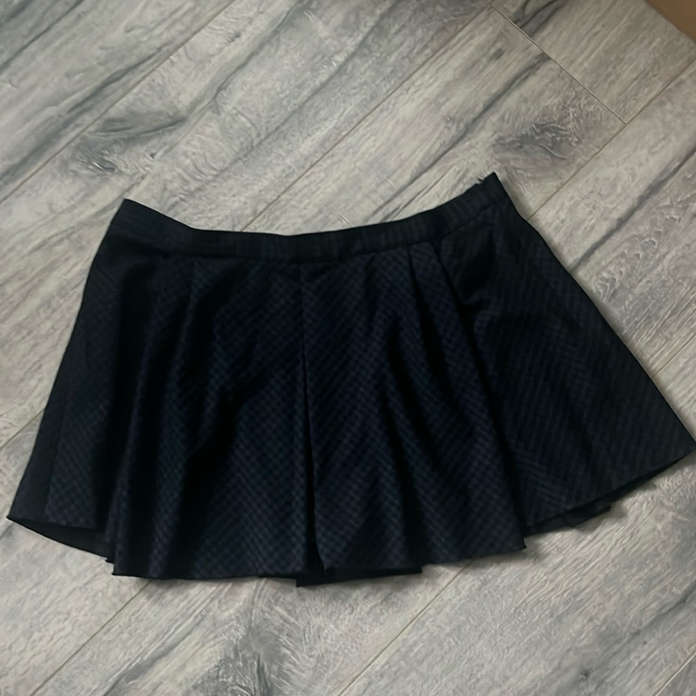 Zara Pleated Plaid Skirt